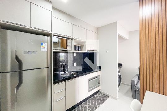 Sala/Cozinha de apartamento à venda com 2 quartos, 35m² em Barra Funda, São Paulo