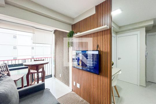Sala/Cozinha de apartamento à venda com 2 quartos, 35m² em Barra Funda, São Paulo