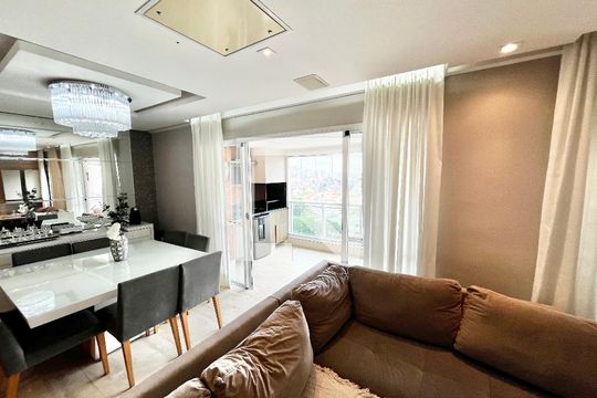 Sala de apartamento à venda com 3 quartos, 112m² em Lauzane Paulista, São Paulo