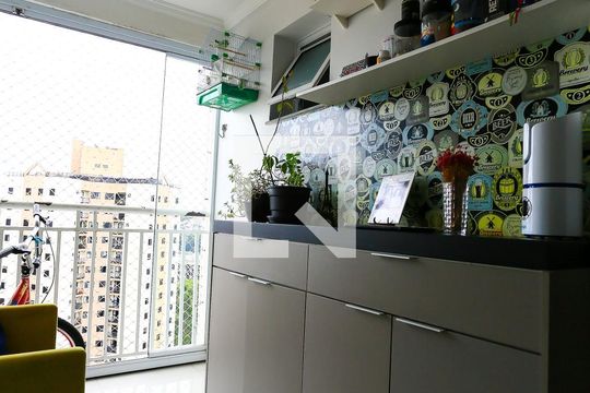 Varanda de apartamento à venda com 2 quartos, 69m² em Vila Sonia do Taboao, Taboão da Serra