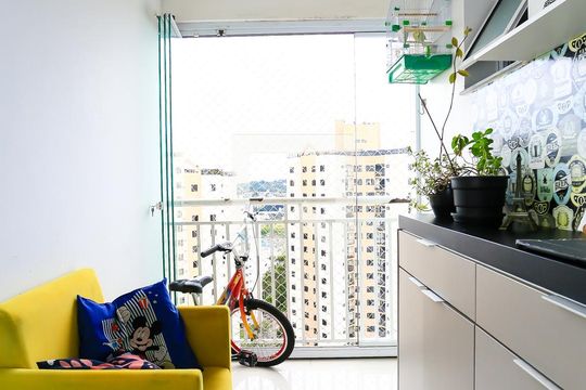 Varanda de apartamento à venda com 2 quartos, 69m² em Vila Sonia do Taboao, Taboão da Serra