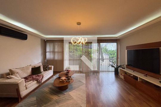 Sala de apartamento à venda com 3 quartos, 130m² em Lagoa, Rio de Janeiro