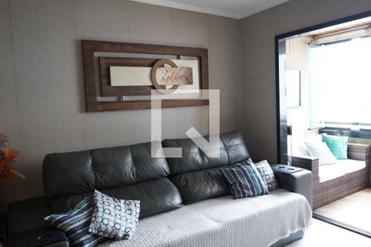 Sala de apartamento à venda com 3 quartos, 82m² em Vila Regente Feijó, São Paulo