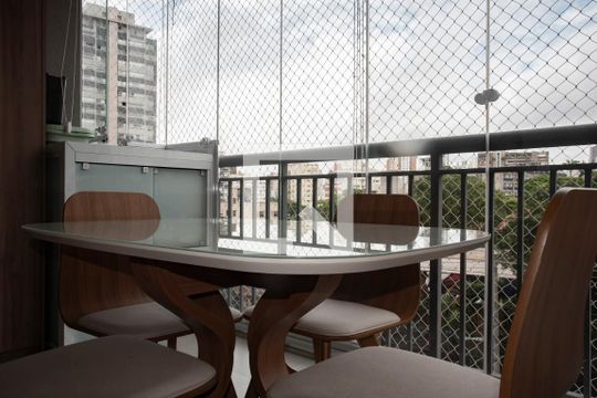 Varanda gourmet de apartamento à venda com 2 quartos, 52m² em Vila Clementino, São Paulo