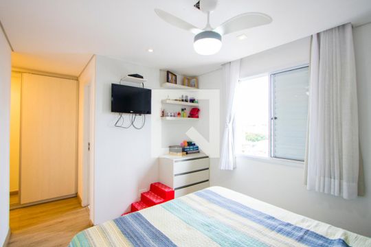Quarto 1 - Suíte de apartamento à venda com 3 quartos, 115m² em Vila Valparaíso, Santo André