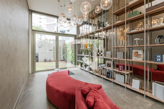 Hall de Entrada de kitnet/studio para alugar com 1 quarto, 25m² em Santo Amaro, São Paulo