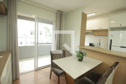 Sala de Jantar de kitnet/studio para alugar com 2 quartos, 51m² em Jardim Monte Libano, Santo André