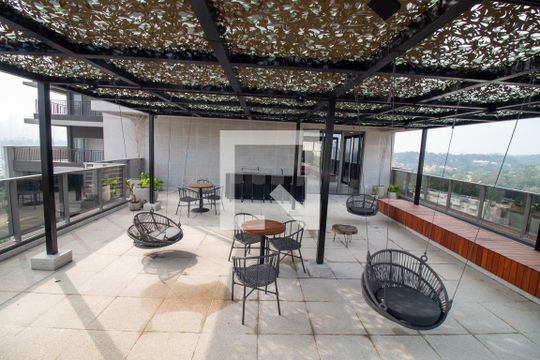 Área comum - Churrasqueira de kitnet/studio para alugar com 1 quarto, 23m² em Jardim das Acacias, São Paulo