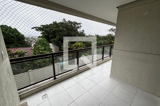 Varanda de apartamento à venda com 3 quartos, 78m² em Recreio dos Bandeirantes, Rio de Janeiro