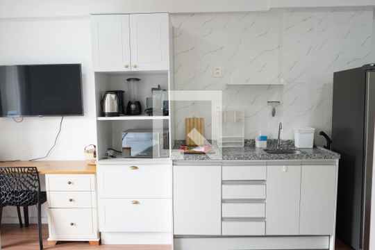 Cozinha de kitnet/studio à venda com 1 quarto, 29m² em Belenzinho, São Paulo