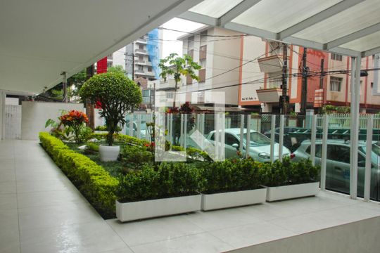 Área comum de apartamento para alugar com 1 quarto, 50m² em Aparecida, Santos