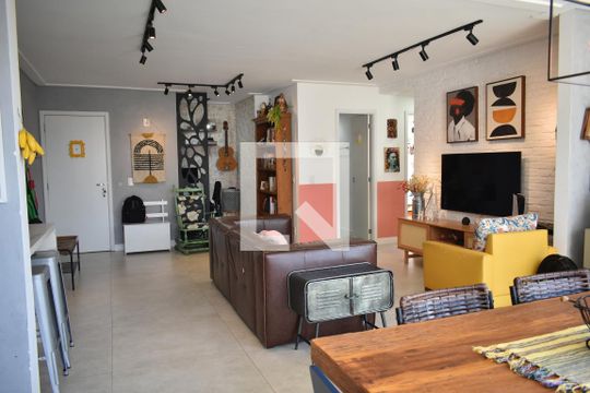 Sala de apartamento à venda com 2 quartos, 90m² em Chácara Inglesa, São Paulo