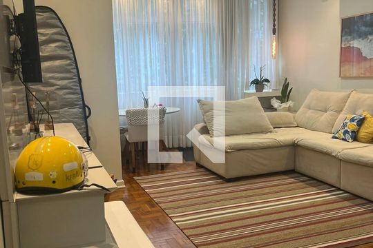 Sala de apartamento para alugar com 1 quarto, 78m² em Itararé, São Vicente