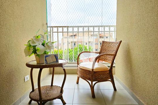 Varanda da Sala de apartamento à venda com 2 quartos, 53m² em Jardim Bom Clima, Guarulhos