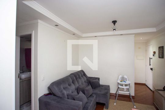 Sala de apartamento à venda com 3 quartos, 63m² em Piraporinha, Diadema