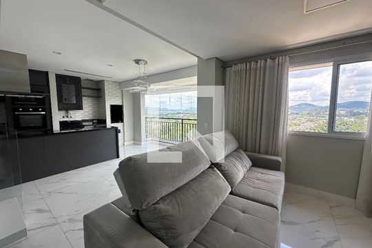 Sala de apartamento para alugar com 3 quartos, 128m² em Melville Empresarial Ii, Barueri