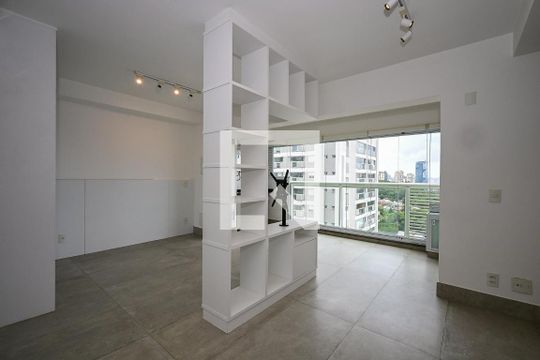 Sala de apartamento à venda com 1 quarto, 40m² em Panamby, São Paulo