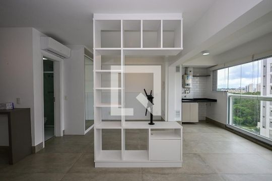 Sala de apartamento à venda com 1 quarto, 40m² em Panamby, São Paulo