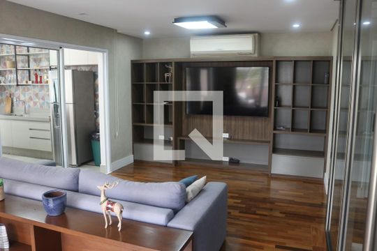 Sala de TV de apartamento para alugar com 4 quartos, 316m² em Barcelona, São Caetano do Sul