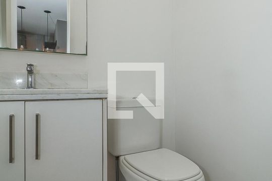 Lavabo de apartamento à venda com 1 quarto, 41m² em Jardim do Salso, Porto Alegre