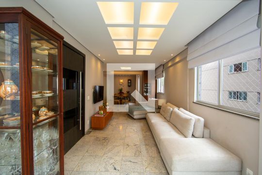 SALA de apartamento à venda com 4 quartos, 145m² em Buritis, Belo Horizonte