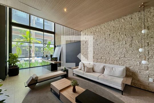 Hall Social Bloco de kitnet/studio para alugar com 0 quarto, 26m² em Jardim das Acacias, São Paulo