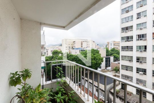 Varanda da Sala de apartamento para alugar com 3 quartos, 110m² em Maracanã, Rio de Janeiro
