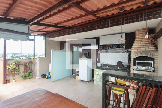 Área Gourmet de apartamento à venda com 2 quartos, 90m² em São João Batista, Belo Horizonte