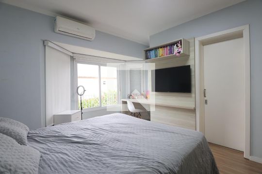 Suíte 1 de casa de condomínio para alugar com 3 quartos, 150m² em Marechal Rondon, Canoas