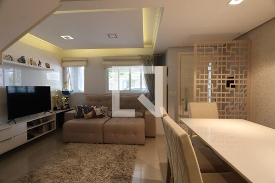 Sala de casa de condomínio para alugar com 3 quartos, 150m² em Marechal Rondon, Canoas