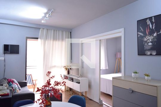Sala de apartamento para alugar com 1 quarto, 44m² em Jardim Paulista, São Paulo