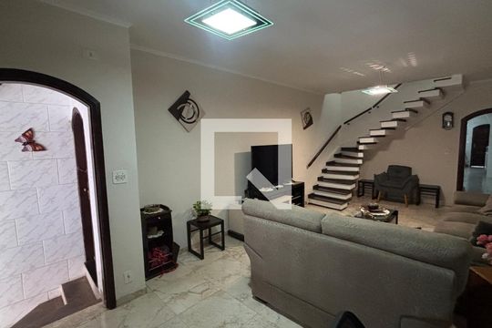 Sala  de casa à venda com 3 quartos, 181m² em Jardim Ana Maria, Santo André