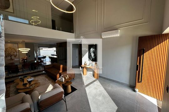 Sala de casa de condomínio para alugar com 3 quartos, 420m² em Loteamento Residencial Arborais, Campinas