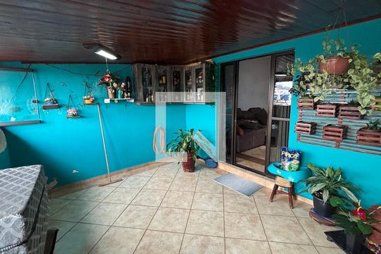 Sala - Varanda de casa à venda com 3 quartos, 106m² em Condomínio Maracanã, Santo André