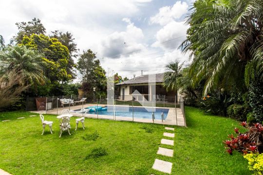 Vista da Sala de casa de condomínio à venda com 4 quartos, 521m² em Residencial Zero (tambore), Santana de Parnaíba
