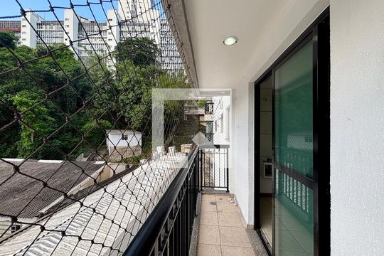 Varanda da sala de apartamento para alugar com 3 quartos, 111m² em Botafogo, Rio de Janeiro