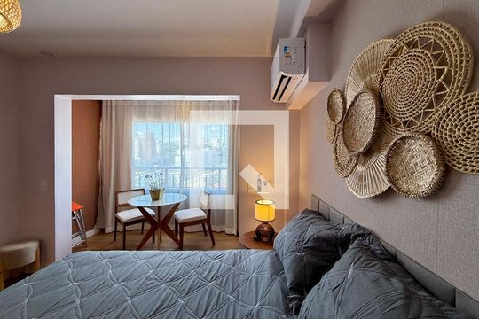 Quarto  de kitnet/studio à venda com 1 quarto, 27m² em Santo Amaro, São Paulo