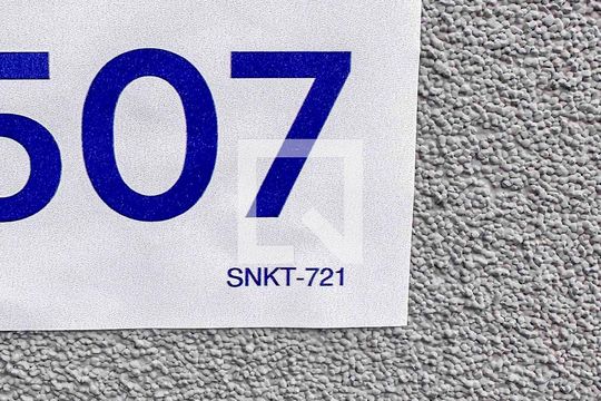 Placa Instalada na Fachada de casa à venda com 3 quartos, 112m² em Vila Scarpelli, Santo André