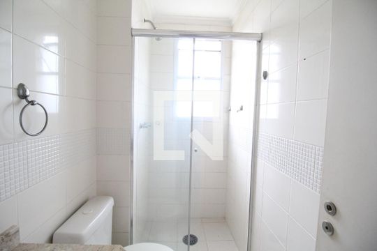 Banheiro da Suíte de apartamento à venda com 3 quartos, 74m² em Mauá, São Caetano do Sul