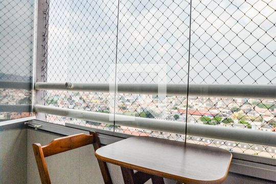 Varanda da Sala de apartamento à venda com 2 quartos, 55m² em Vila Luzita, Santo André