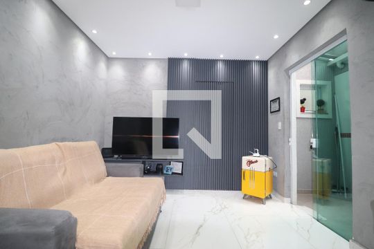 Sala de apartamento à venda com 2 quartos, 65m² em Vila Camilópolis, Santo André