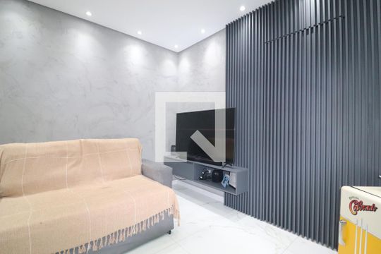 Sala de apartamento à venda com 2 quartos, 65m² em Vila Camilópolis, Santo André