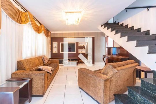 Sala de casa à venda com 3 quartos, 217m² em Vila Linda, Santo André