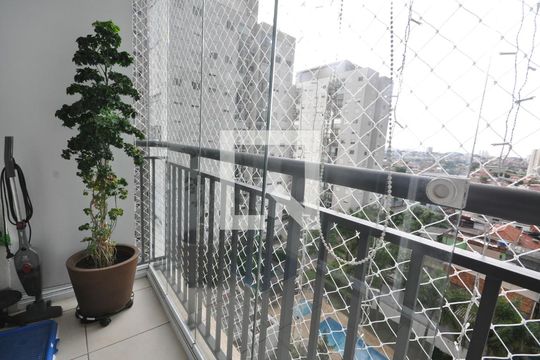 Sacada da Sala de apartamento à venda com 2 quartos, 60m² em Jardim Brasil, São Paulo