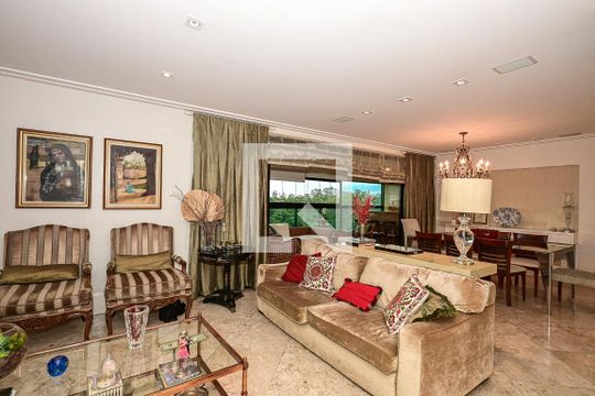 Sala de apartamento à venda com 3 quartos, 226m² em Panamby, São Paulo