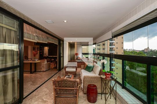 Varanda de apartamento à venda com 3 quartos, 226m² em Panamby, São Paulo