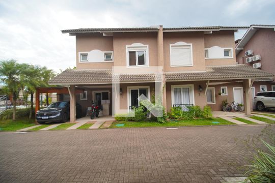Vista da Sala de casa de condomínio para alugar com 3 quartos, 124m² em Pinheiro, São Leopoldo