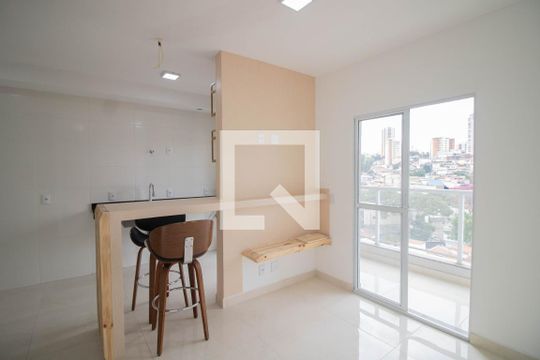 Sala/cozinha de apartamento à venda com 2 quartos, 53m² em Santana, São Paulo