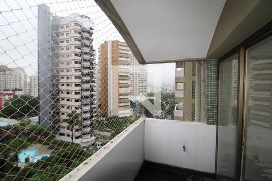 Varanda da Sala de apartamento para alugar com 3 quartos, 200m² em Jardim Santa Angelina, São Paulo
