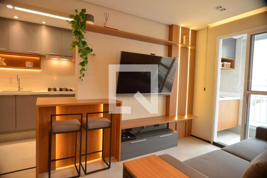 Sala de apartamento à venda com 2 quartos, 54m² em Vila Leopoldina, Santo André